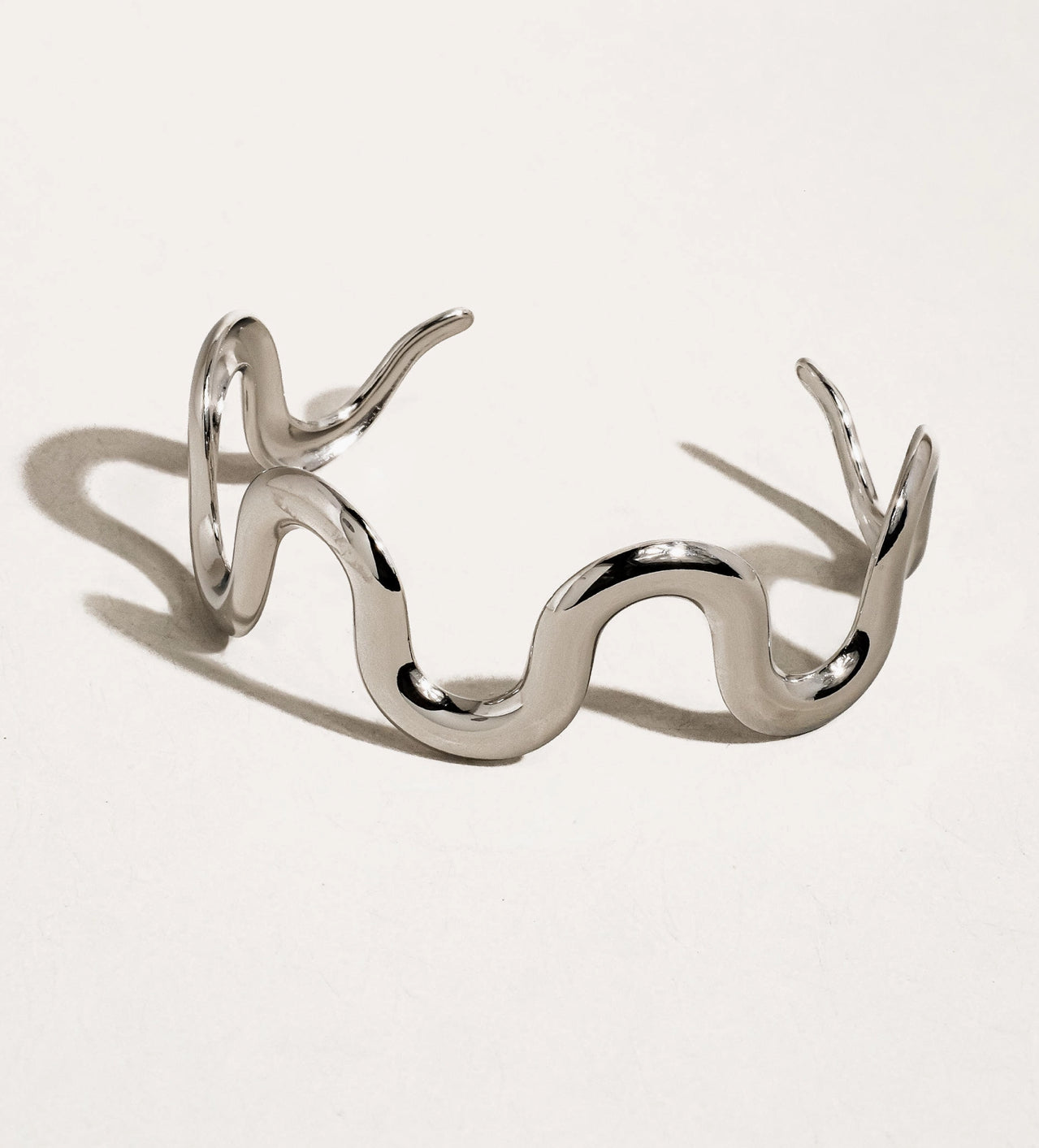 Silver Wavy Bracelet