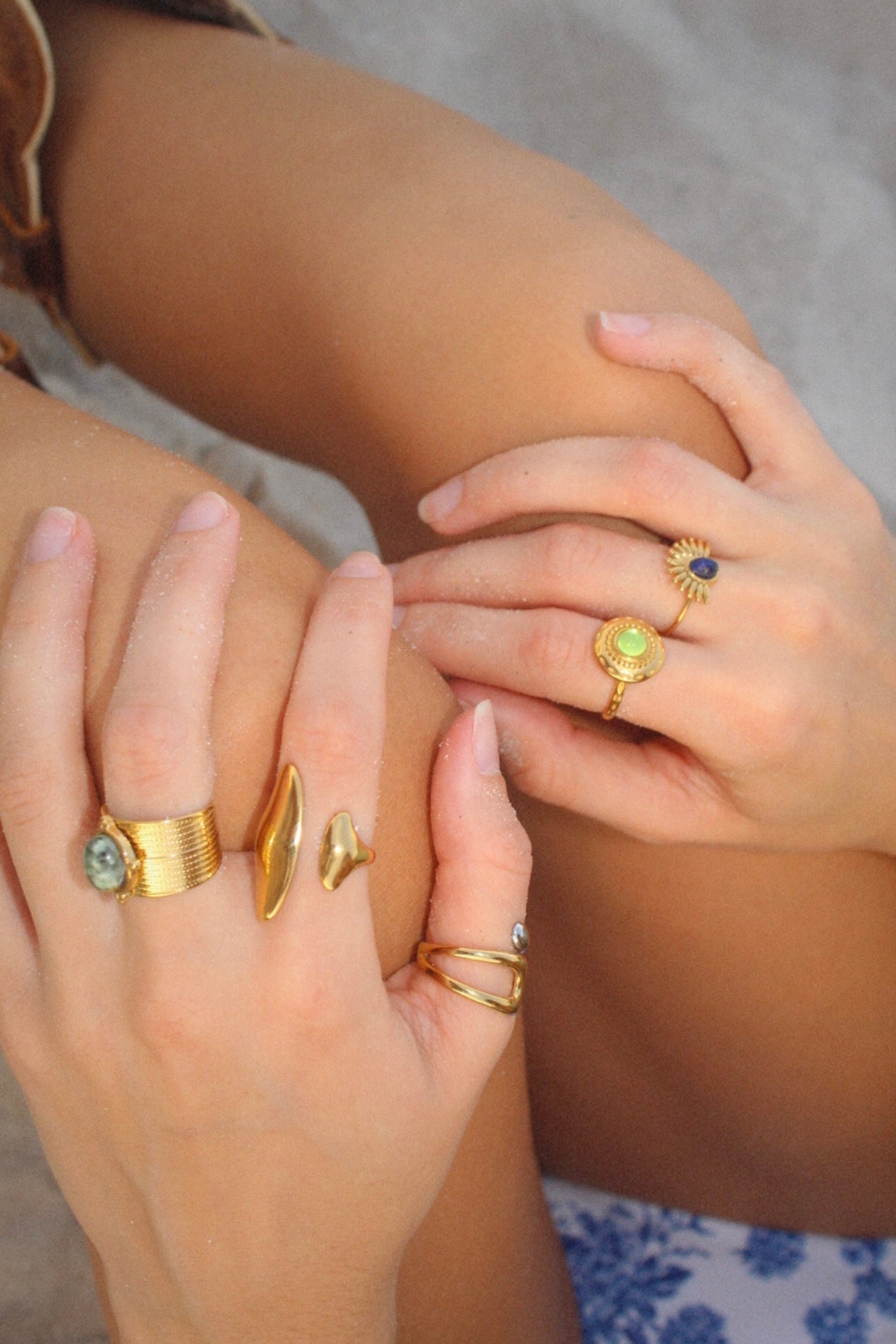 Non-Tarnish Abstract Ring