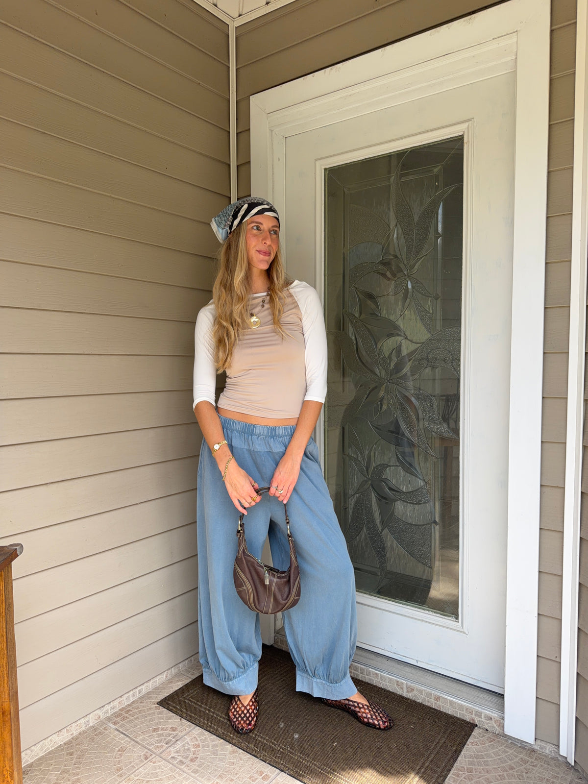 Blue Tide Balloon Pants