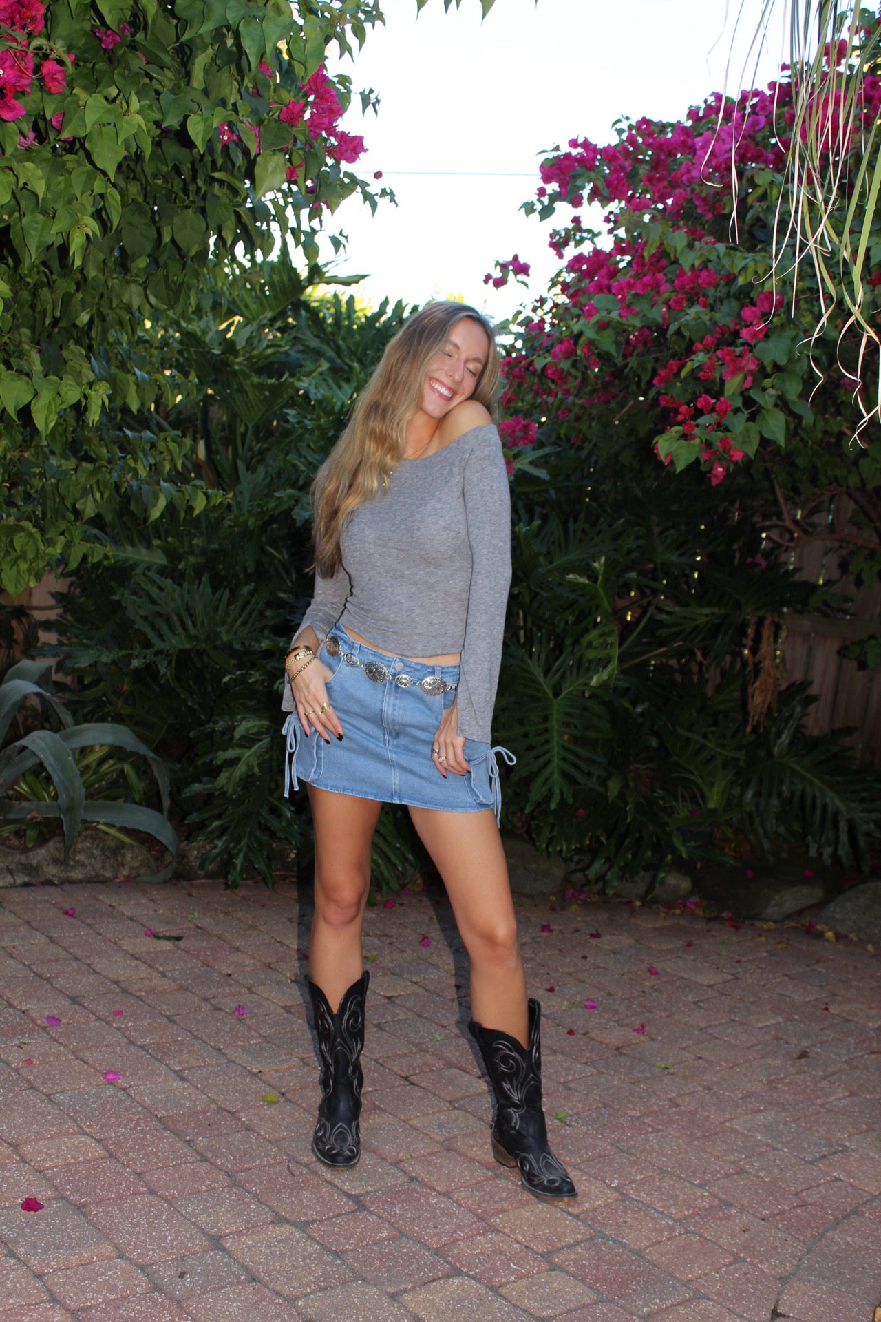 One Shoulder Long Sleeve Top