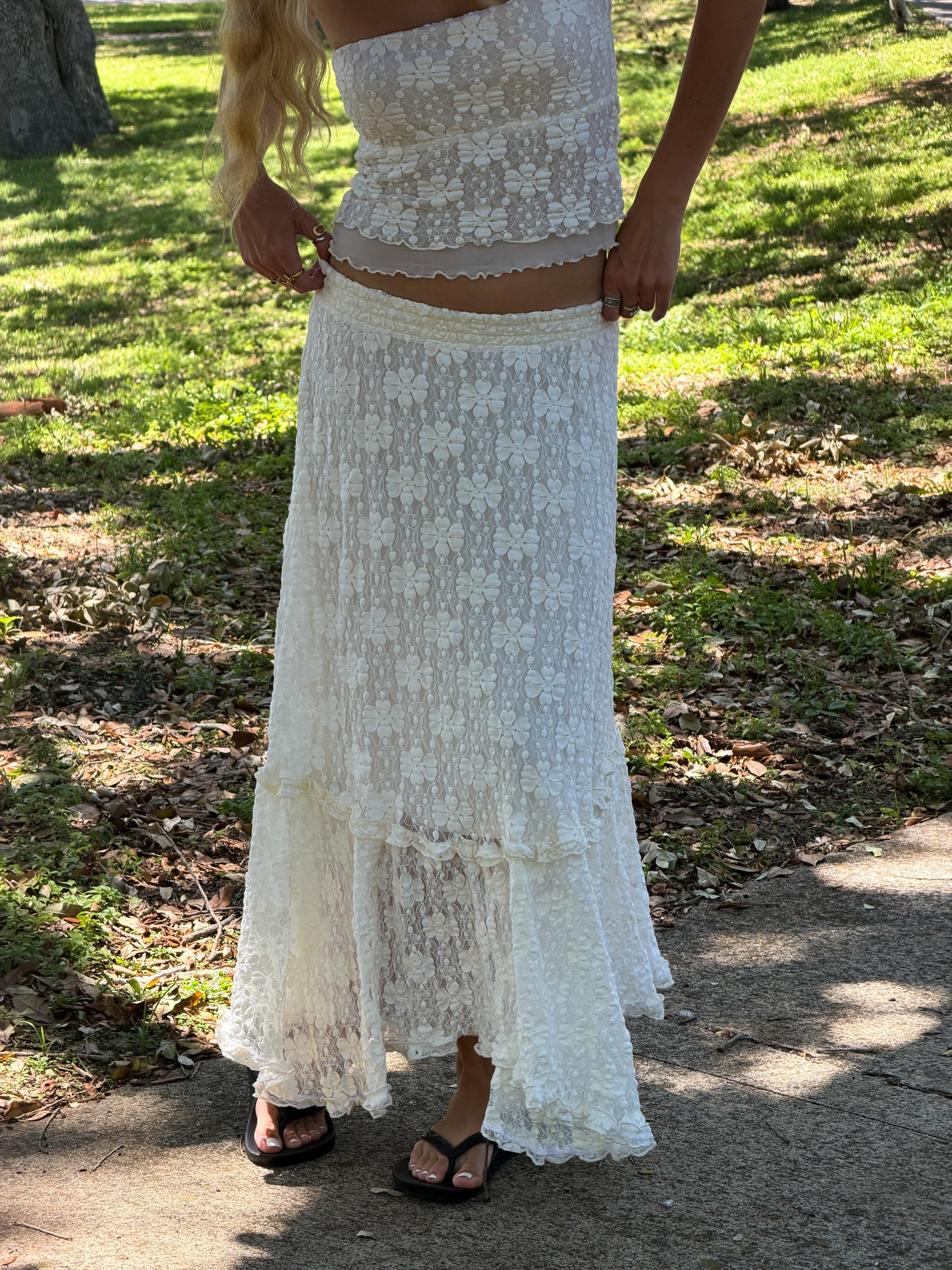 Ivory Bloom Skirt