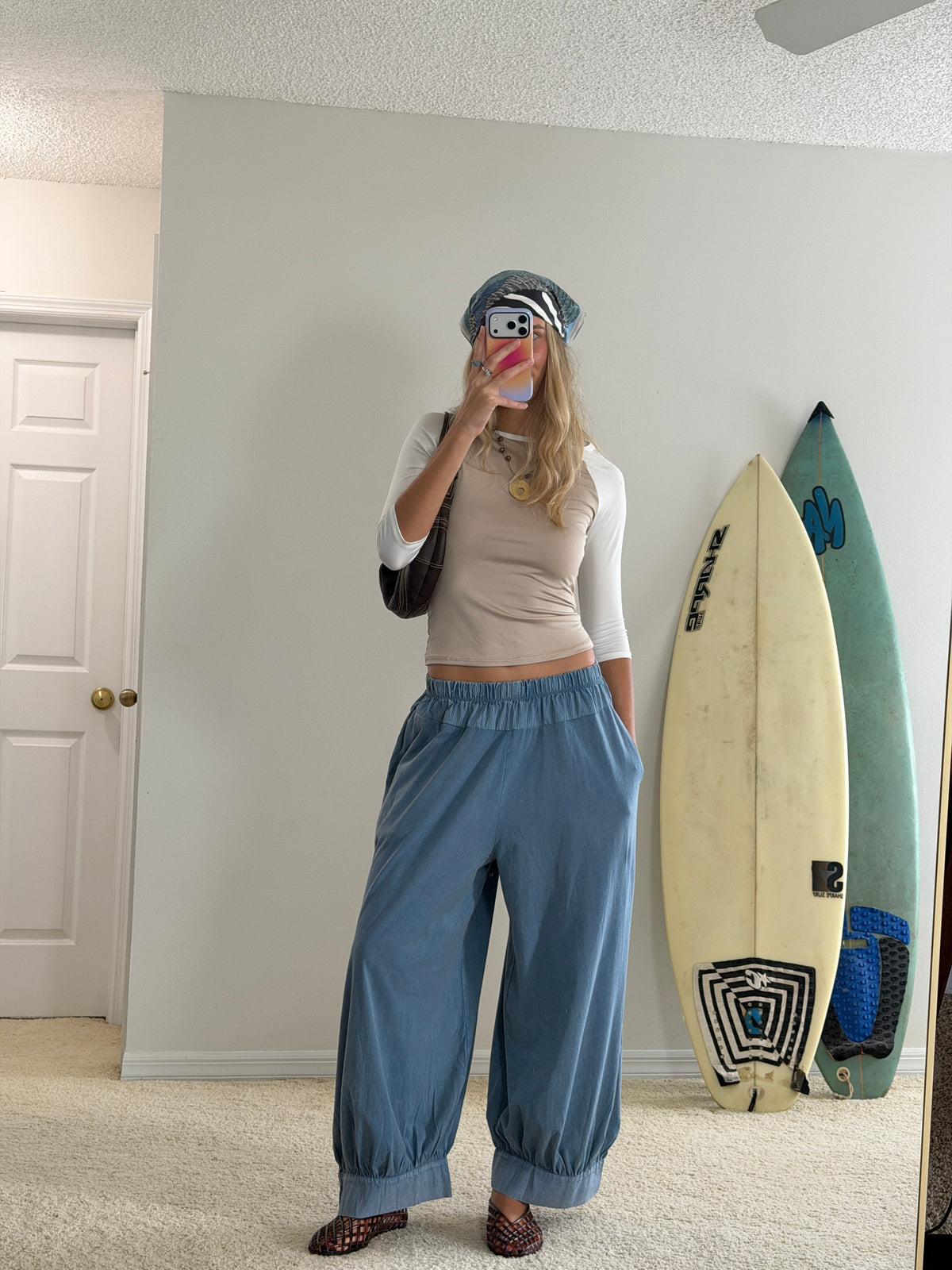 Blue Tide Balloon Pants