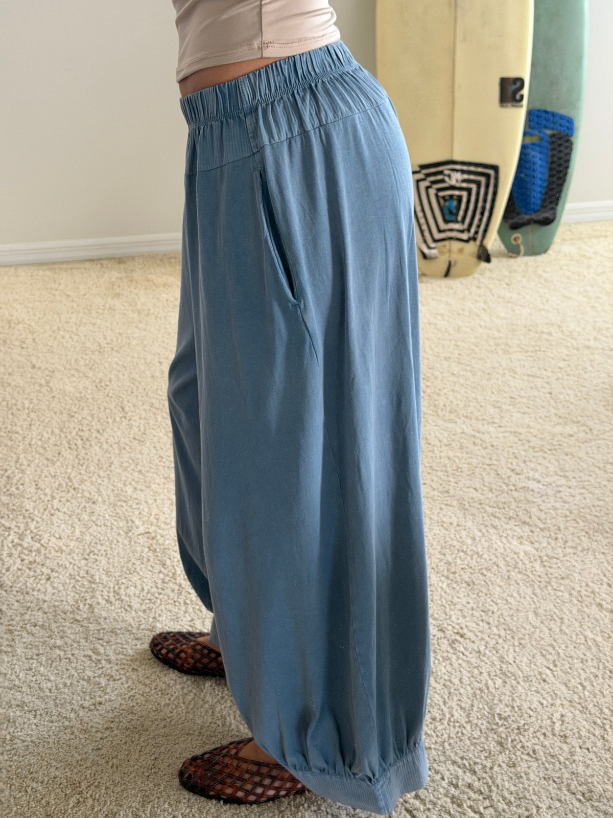 Blue Tide Balloon Pants