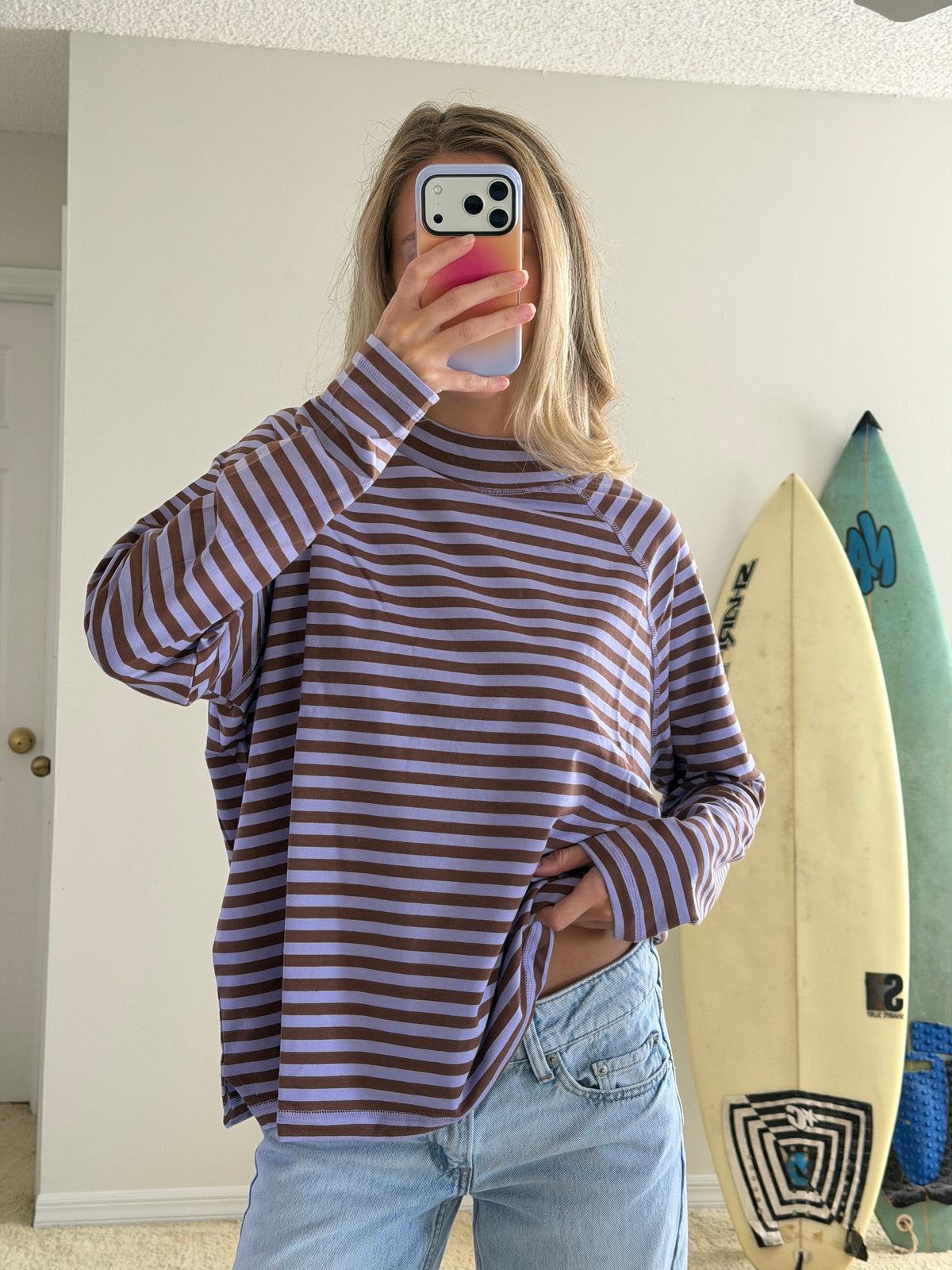 Lavender Coast Mockneck