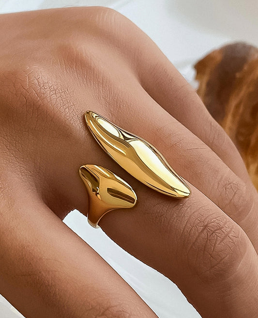 Non-Tarnish Abstract Ring