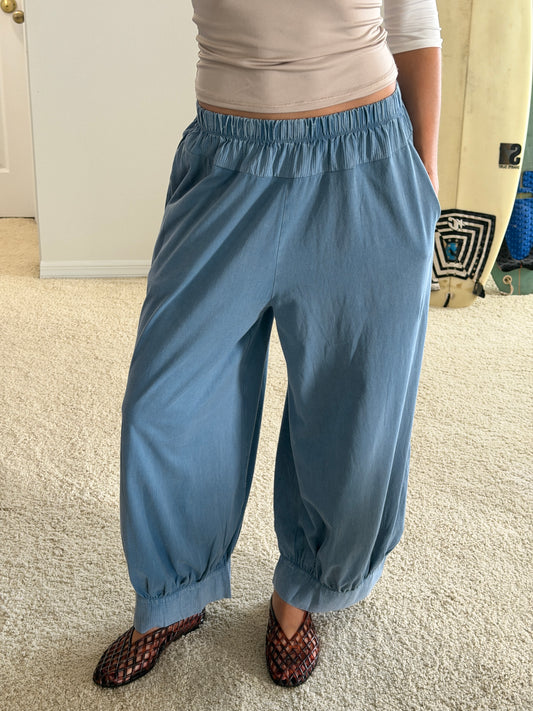 Blue Tide Balloon Pants