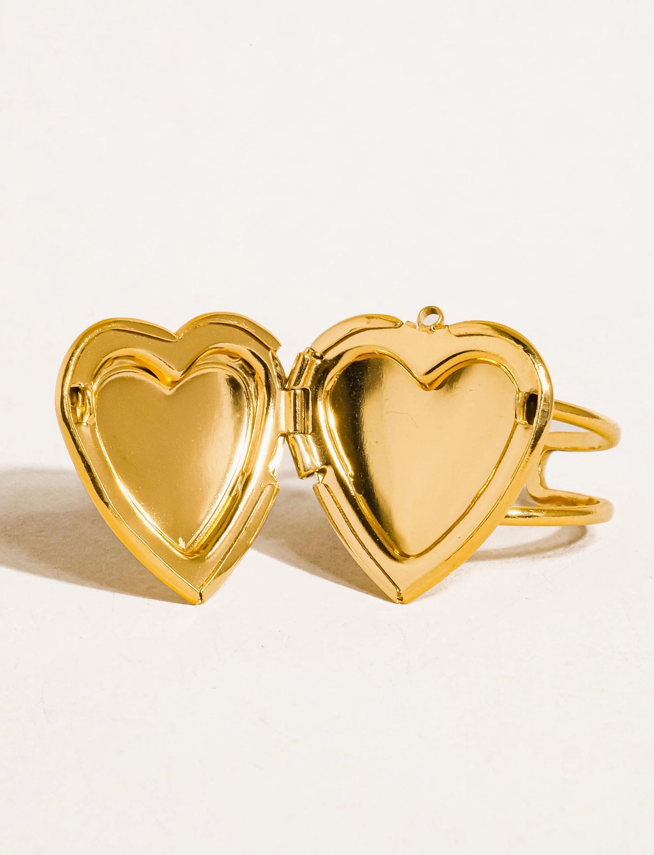 Non-Tarnish Locket Heart Ring