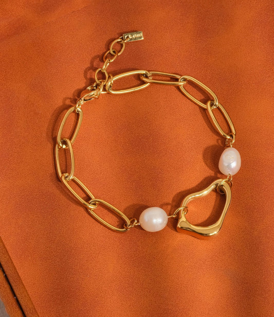 Non-Tarnish Classic Pearl Chain Bracelet