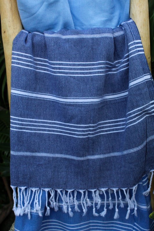 Denim Blue Turkish Towel