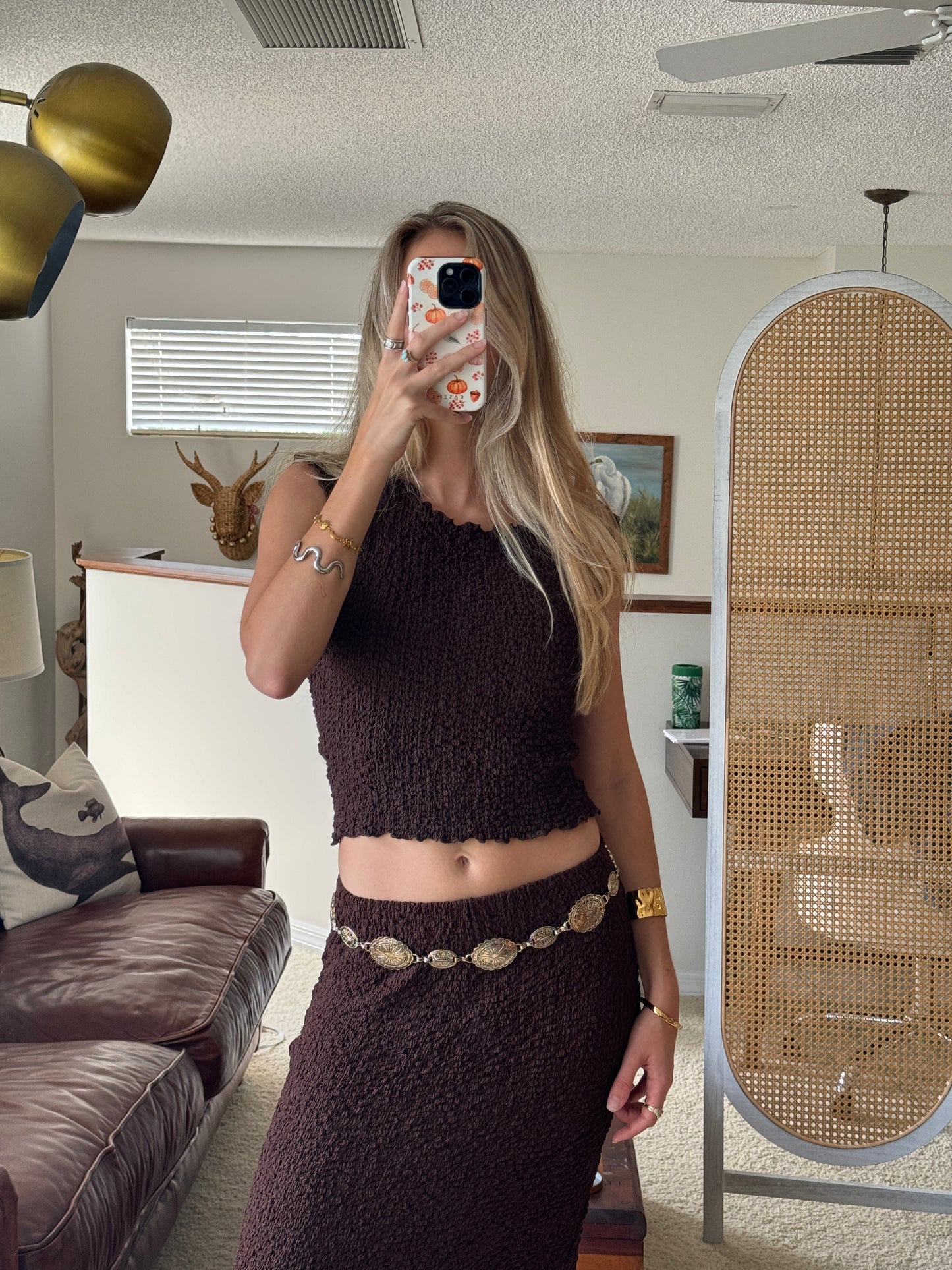 Ornate Oval Chain Belt