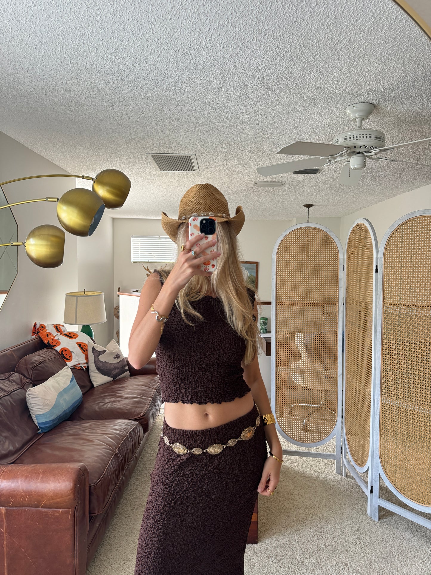 Ornate Oval Chain Belt